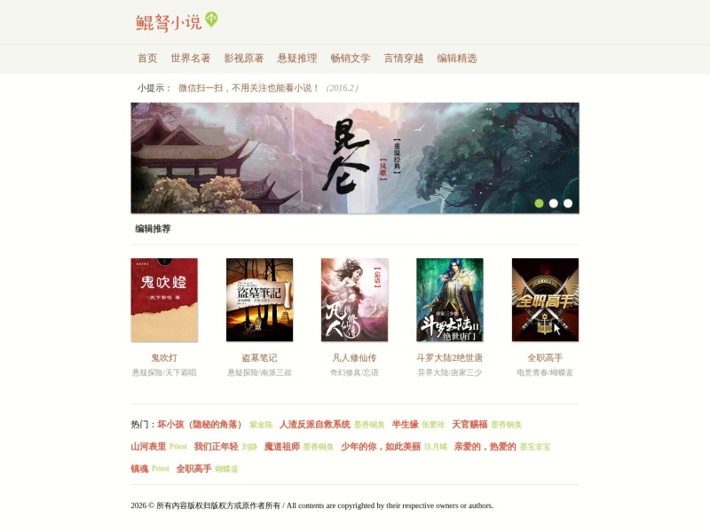 鲲弩小说
