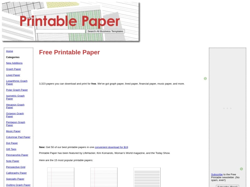 Printable Paper