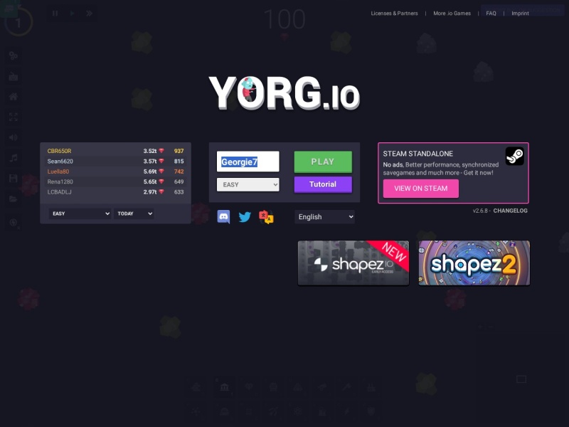 在线YORG.io网页游戏